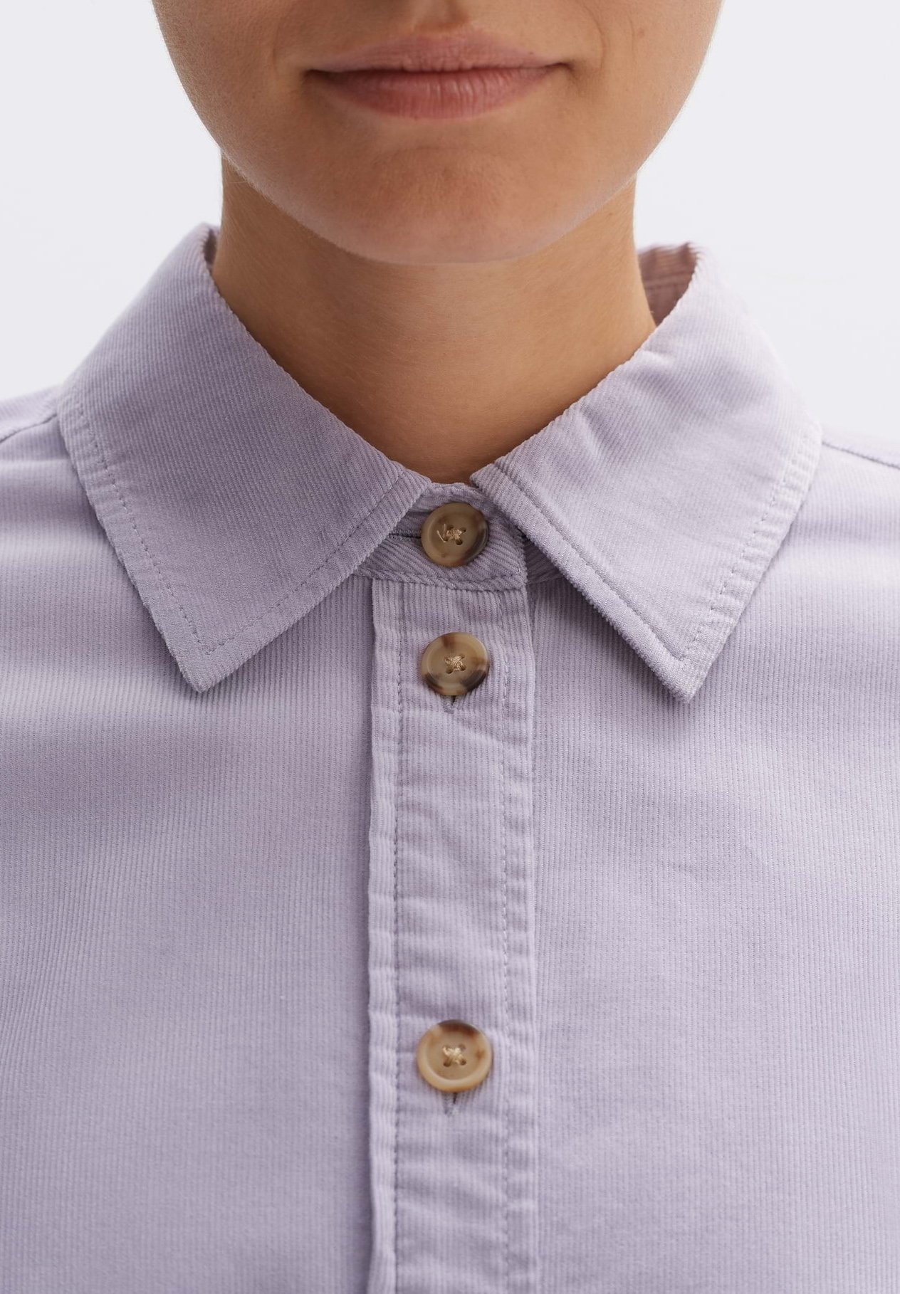 Cordhemd damen flieder Clearance